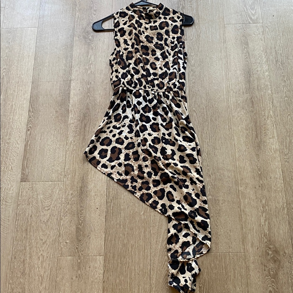 Leopard dress / swim coverup